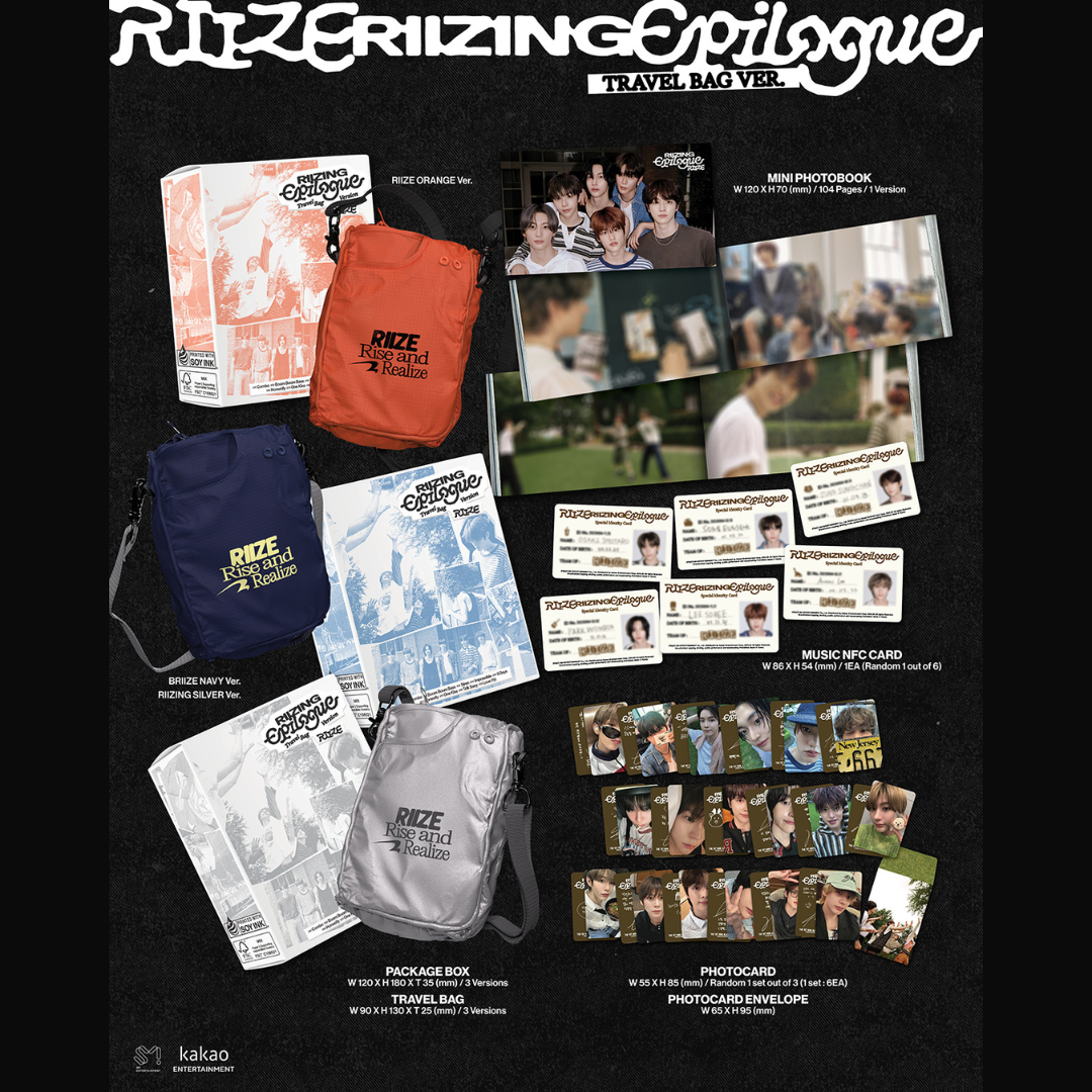 RIIZE - 1ST MINI ALBUM [RIIZING : EPILOGUE] (TRAVEL BAG VER.) (LIMITED EDITION) (3 VERSIONS) - LightUpK