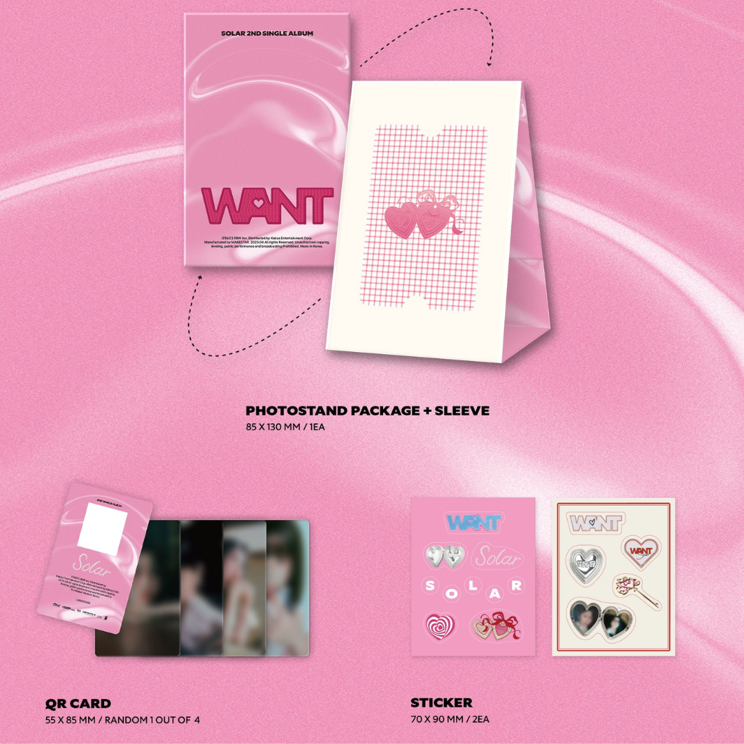 SOLAR - 2ND SINGLE ALBUM [WANT] (POCAALBUM VER.) - LightUpK