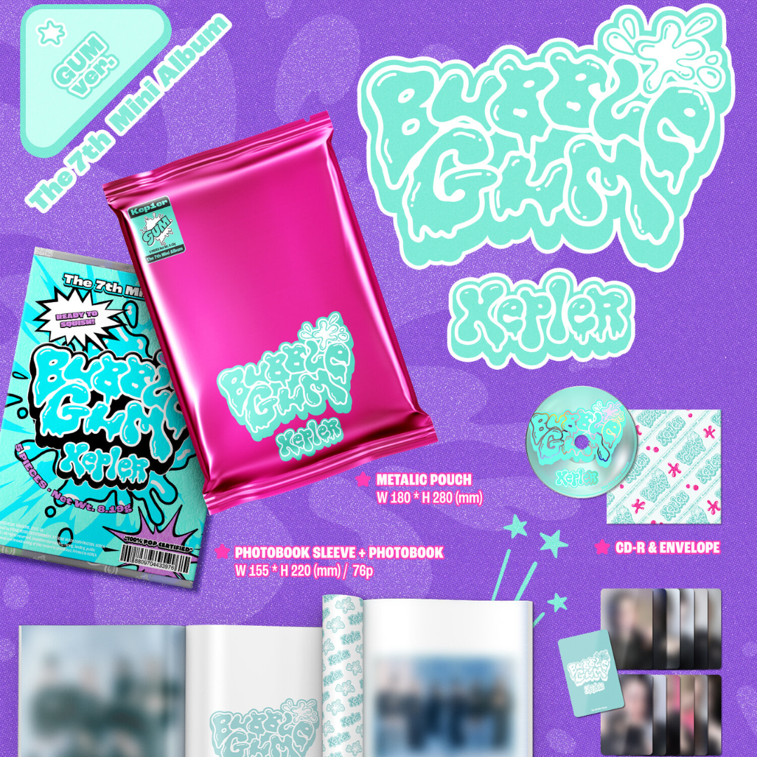 (PRE-ORDER) [MAKESTAR PRE-ORDER EVENT] KEP1ER - THE 7TH MINI ALBUM [BUBBLE GUM] (2 VERSIONS) RANDOM - LightUpK