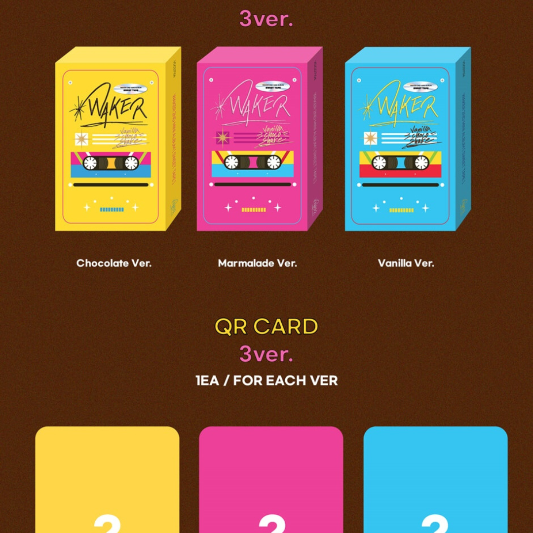 WAKER SWEET TAPE RISING CARD ALBUM 3 VERSIONS LightUpK waker-sweet-tape-rising-card-album-3-versions-lightupk