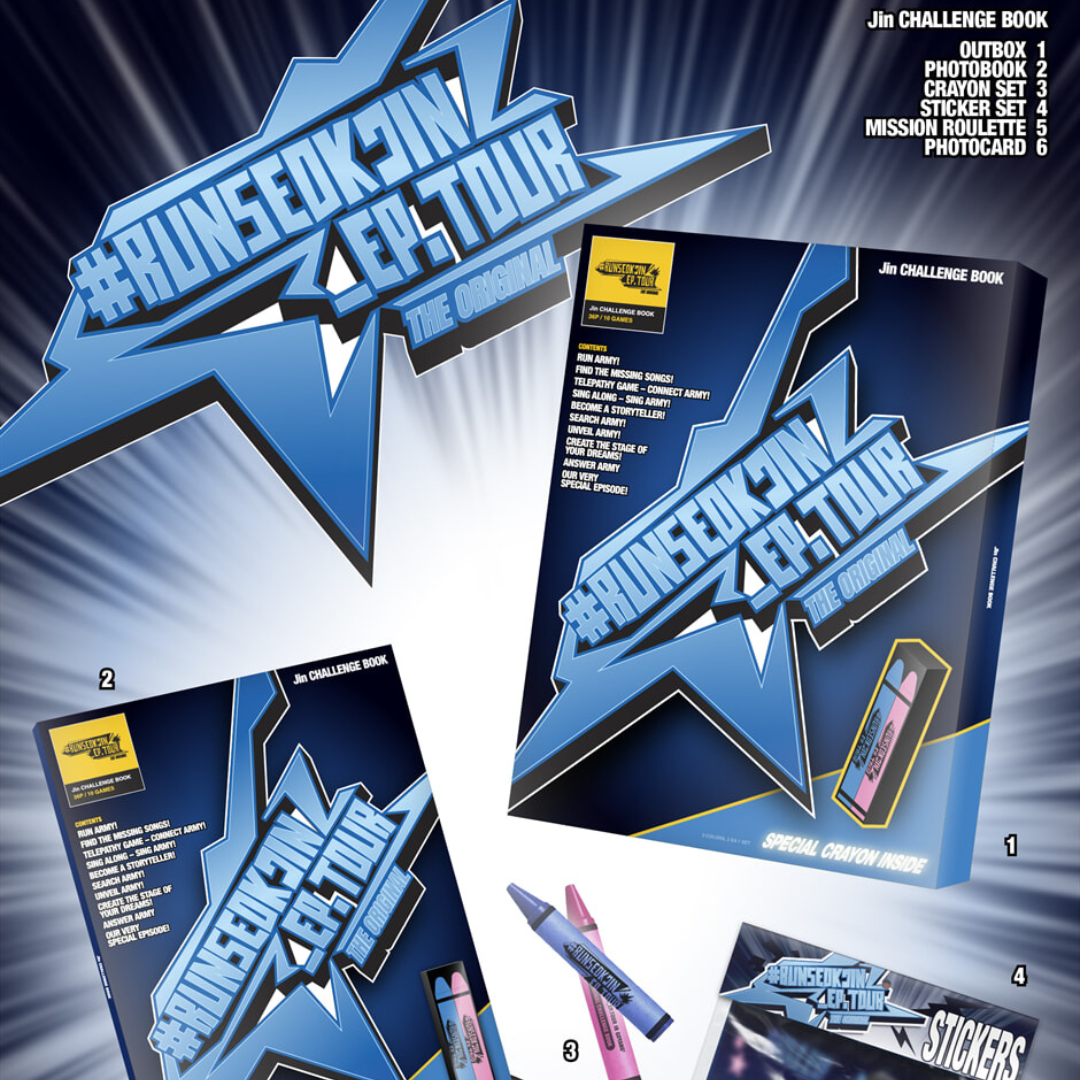 (PRE-ORDER) JIN - CHALLENGE BOOK - LightUpK