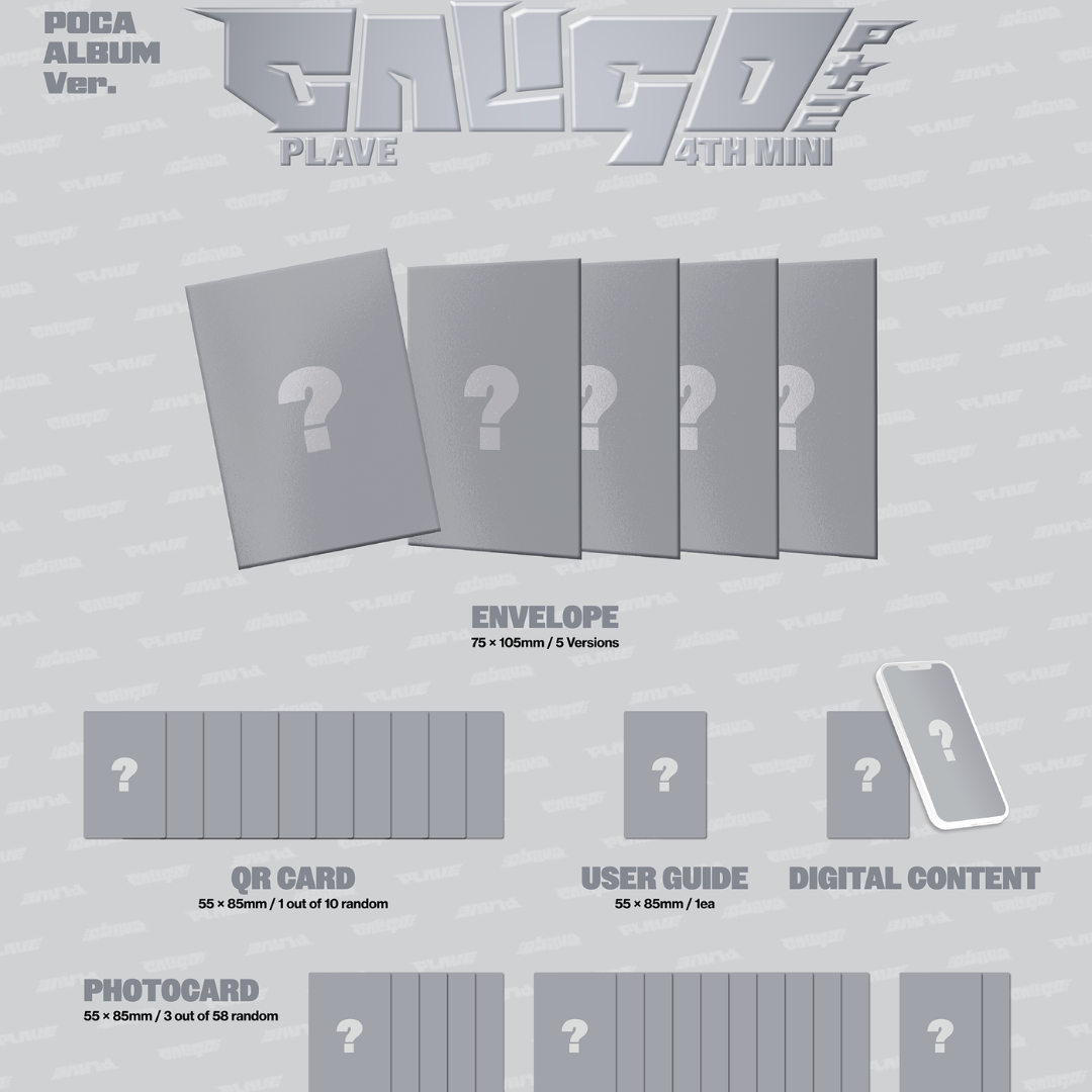 (PRE-ORDER) PLAVE - 4TH MINI ALBUM [CALIGO PT.2] POCAALBUM VER. (5 VERSIONS) RANDOM - LightUpK