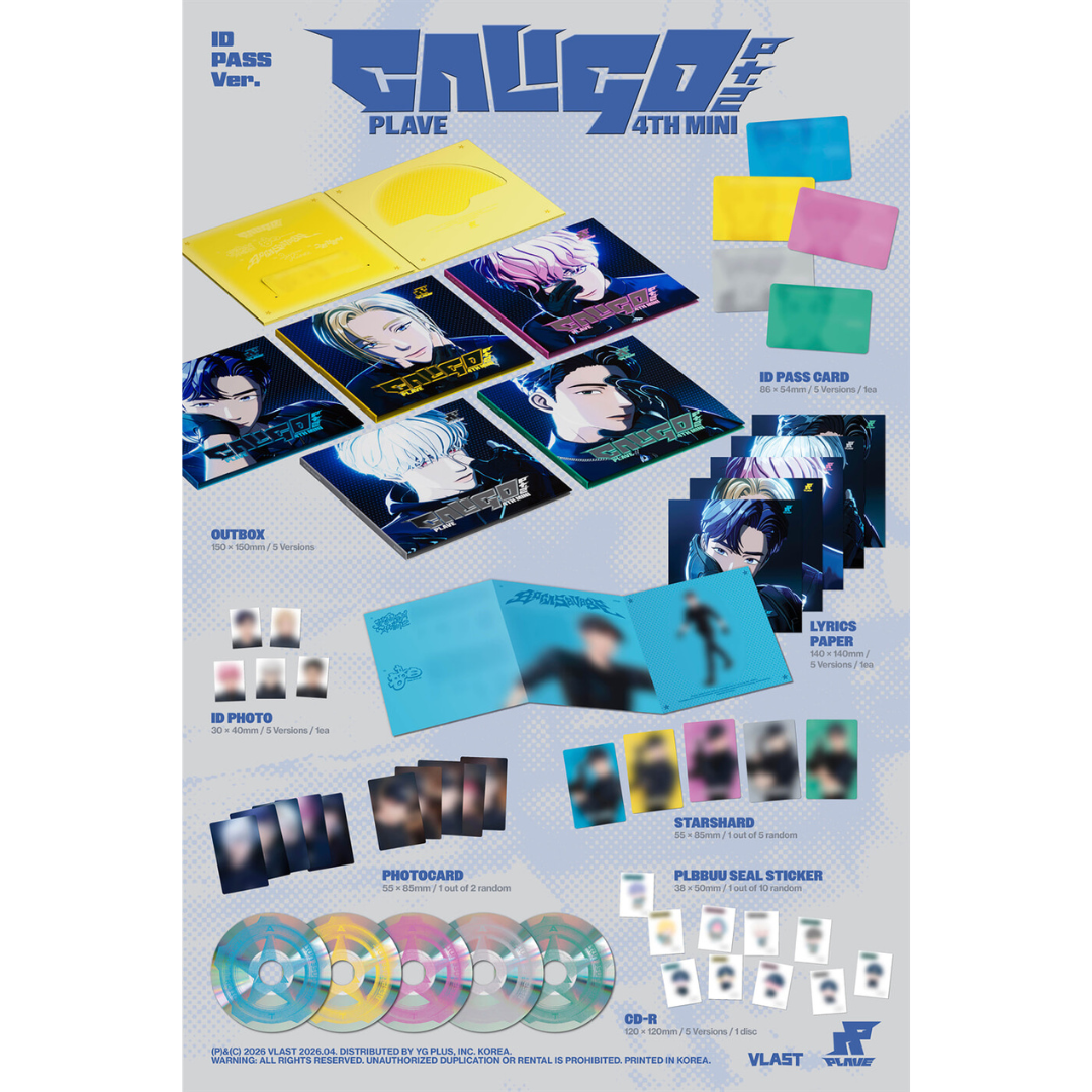 PLAVE - 4TH MINI ALBUM [CALIGO PT.2] ID PASS VER. (5 VERSIONS) - LightUpK