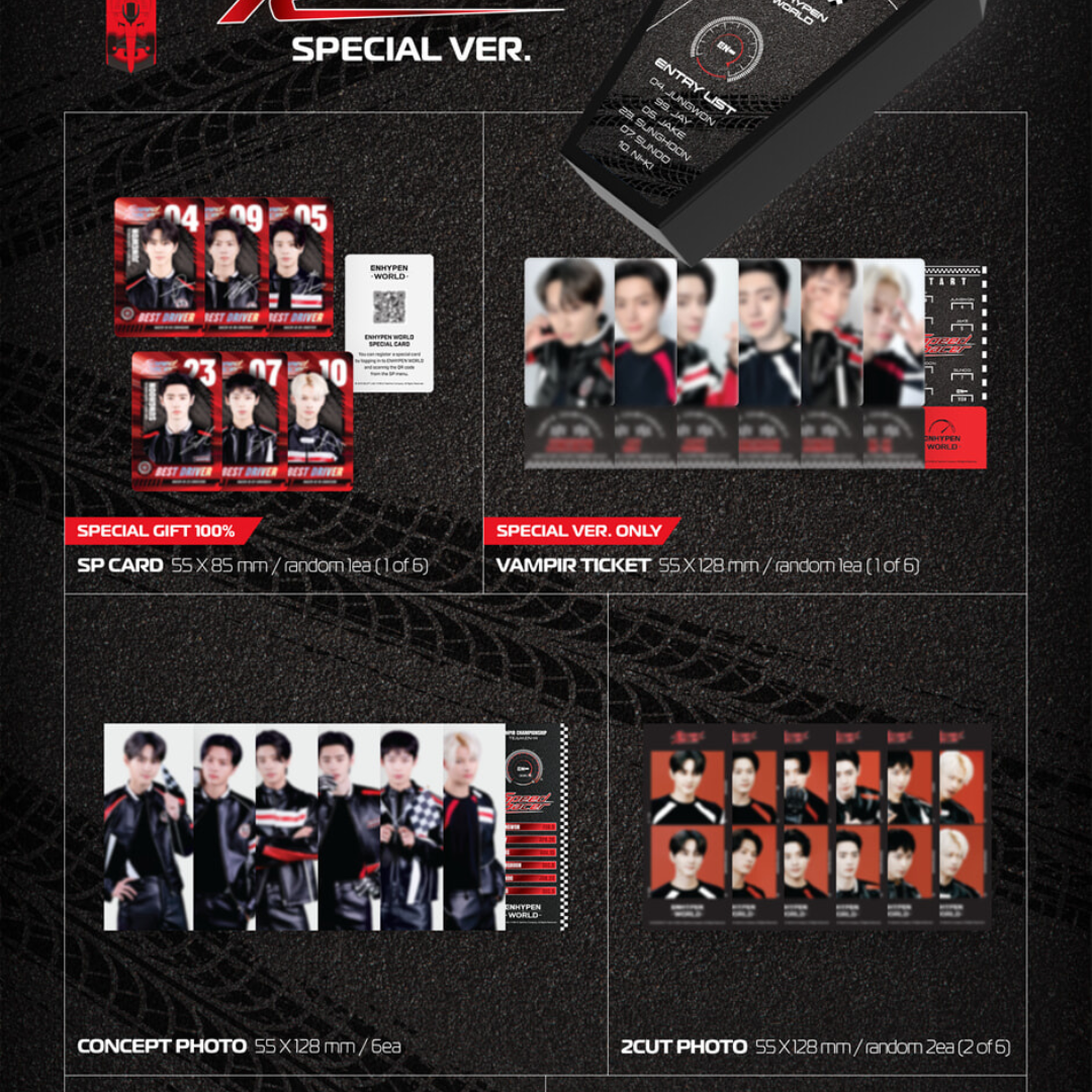 (PRE-ORDER) ENHYPEN - WORLD COUPON CARD COLLECTION (SPEED RACER SPECIAL VER.) - LightUpK