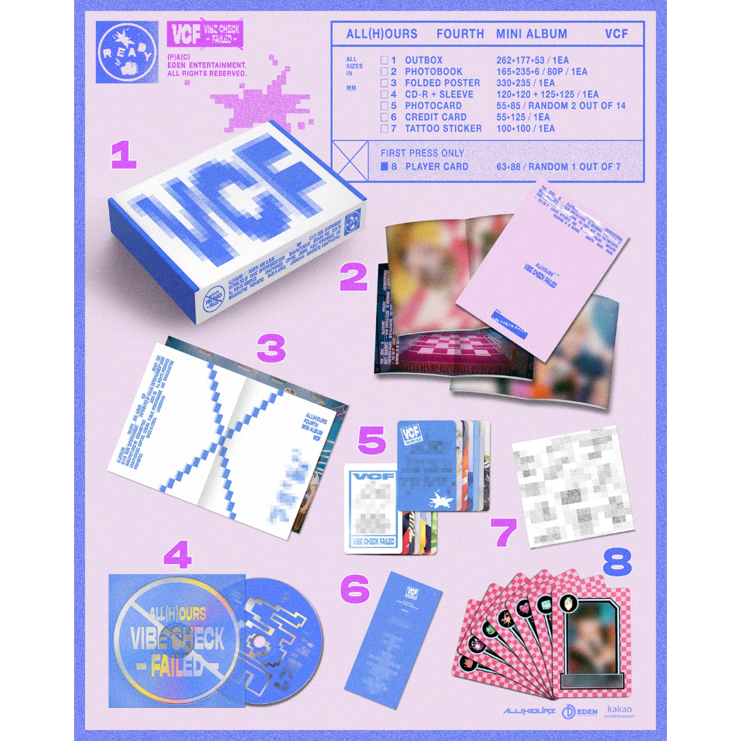 ALL(H)OURS - 4TH MINI ALBUM [VCF] (2 VERSION) - LightUpK