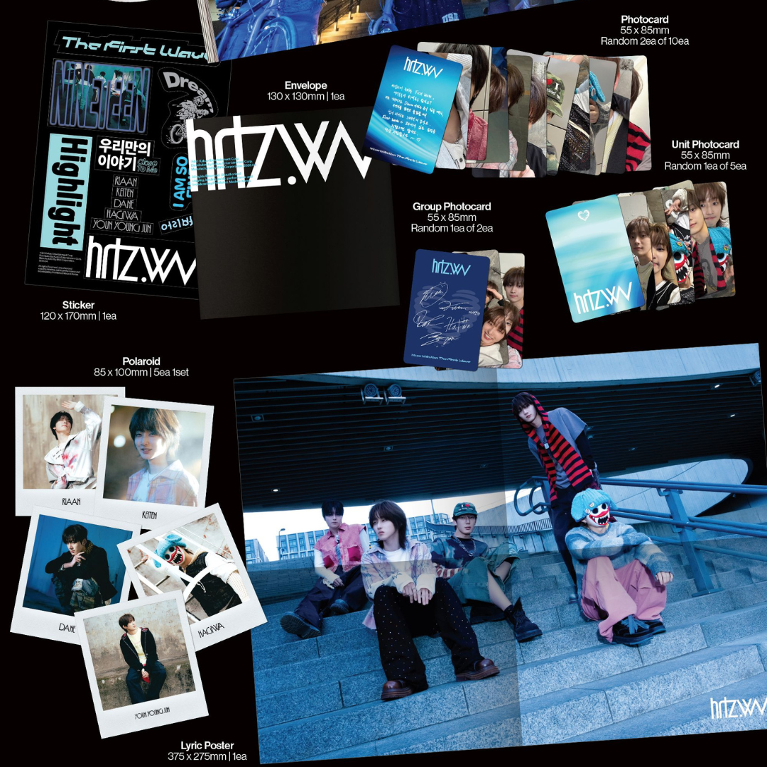 HRTZ.WAV - 1ST MINI ALBUM [THE FIRST WAVE] (2 VERSIONS) - LightUpK