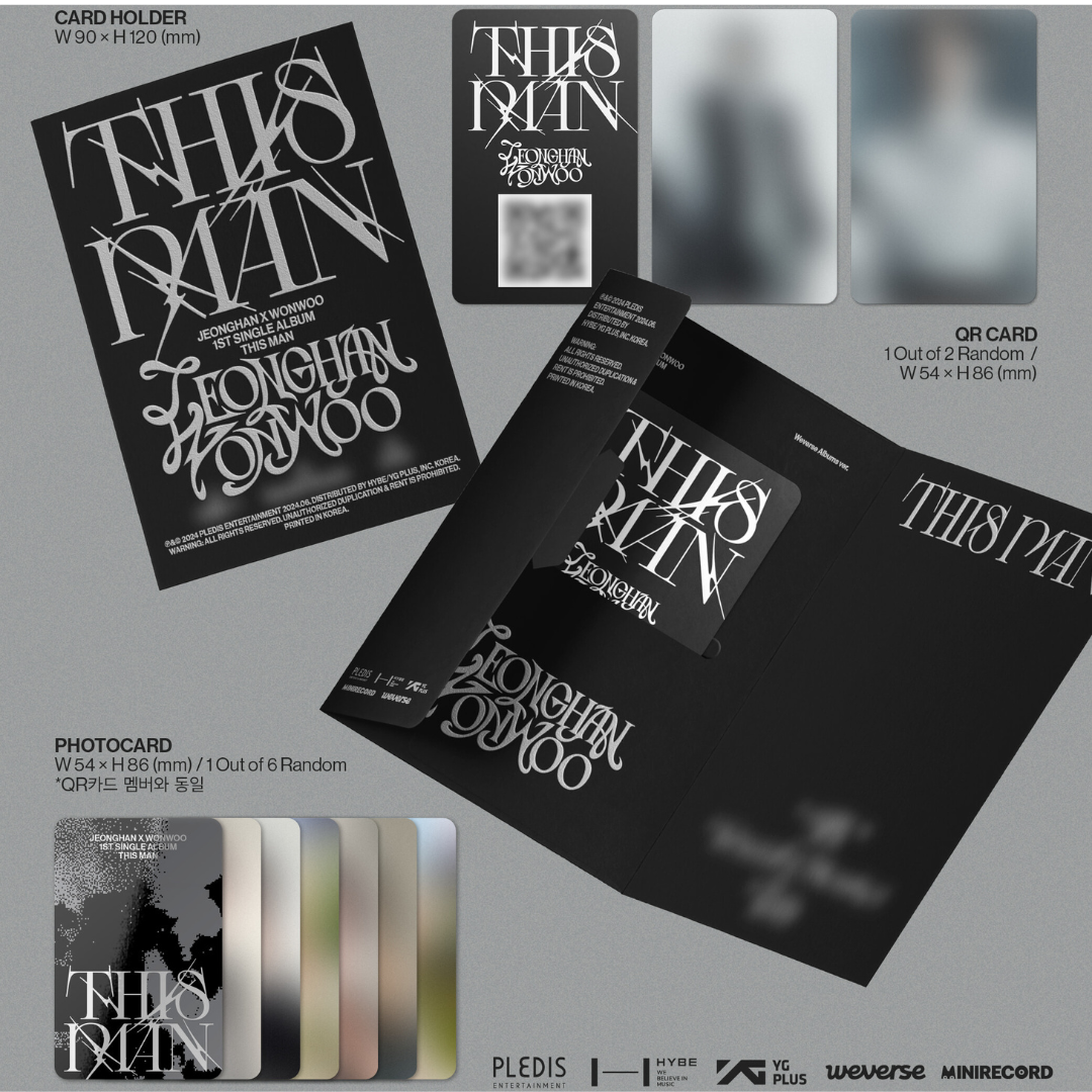 JEONGHANXWONWOO (SEVENTEEN) - 1ST SINGLE ALBUM [THIS MAN] (WEVERSE VER.) - LightUpK