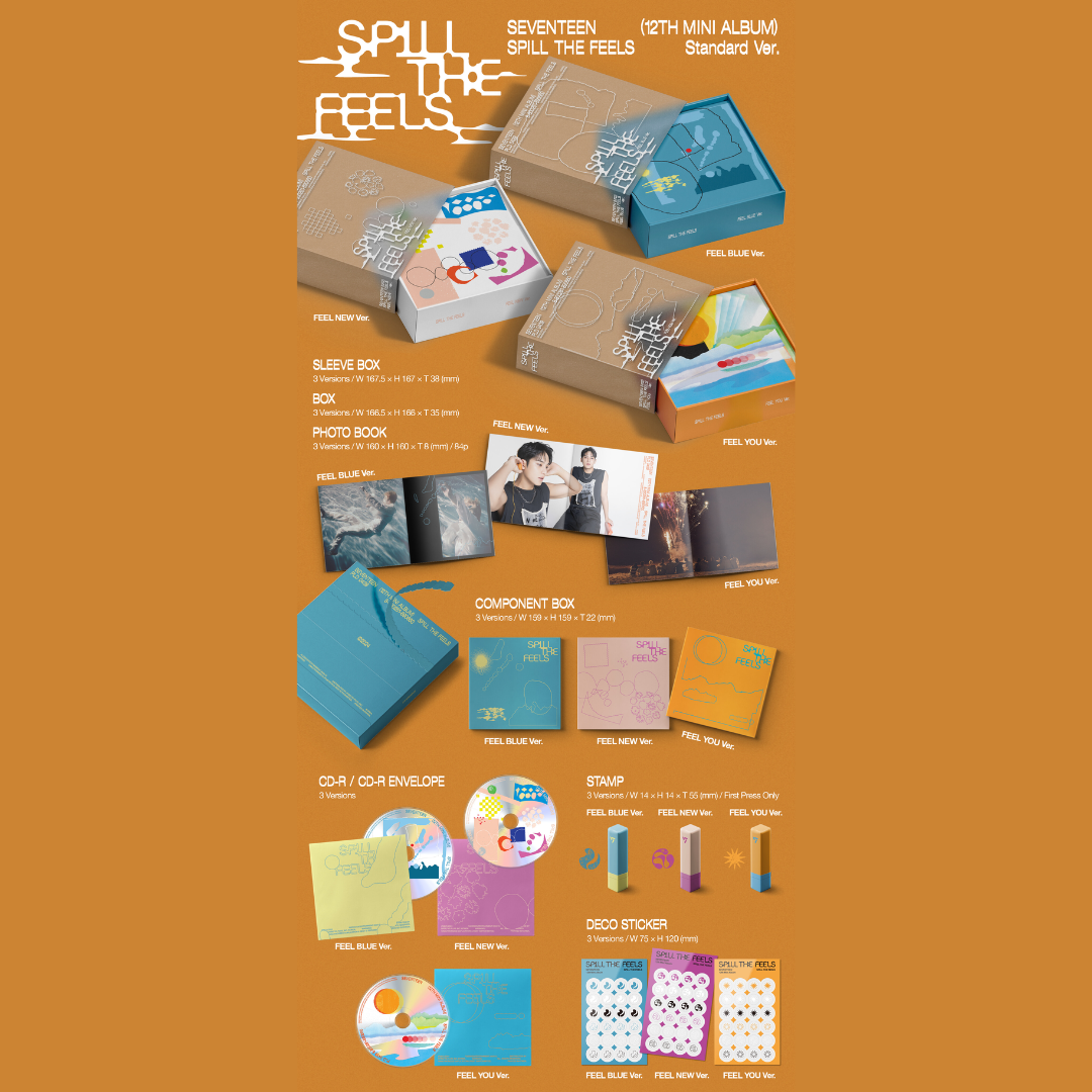 SEVENTEEN - 12TH MINI ALBUM [SPILL THE FEELS] (3 VERSIONS)