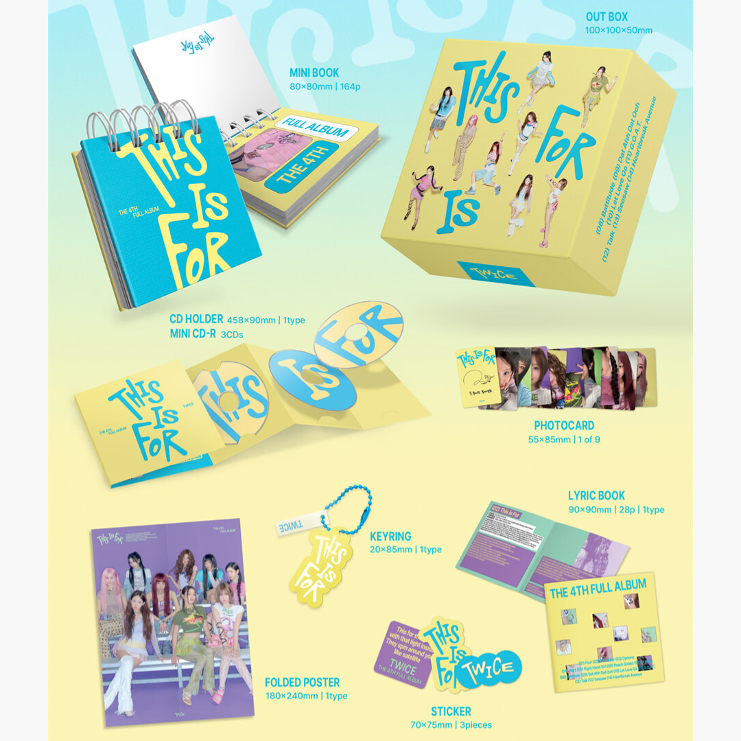 TWICE - 4TH ALBUM [THIS IS FOR] (CONFETTI VER.) - LightUpK