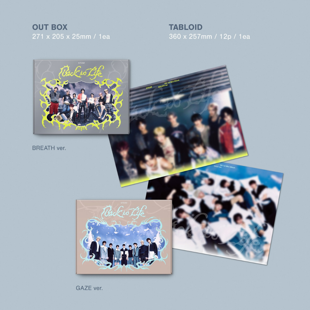 (PRE-ORDER) &TEAM - KR 1ST MINI ALBUM [BACK TO LIFE] (2 VERSIONS) RANDOM - LightUpK