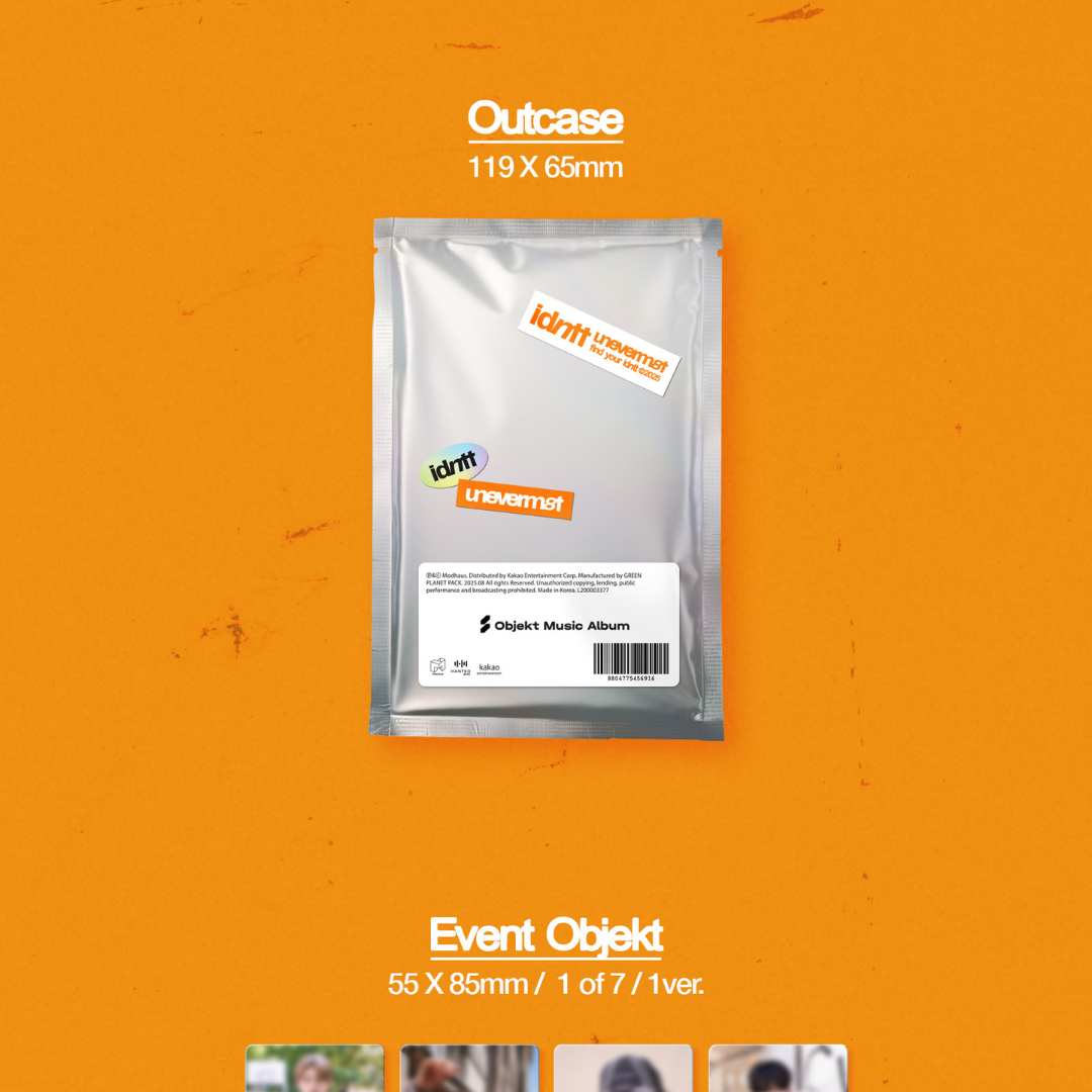 IDNTT - MINI ALBUM [UNEVERMET] (OBJEKT MUSIC ALBUM VER.) - LightUpK