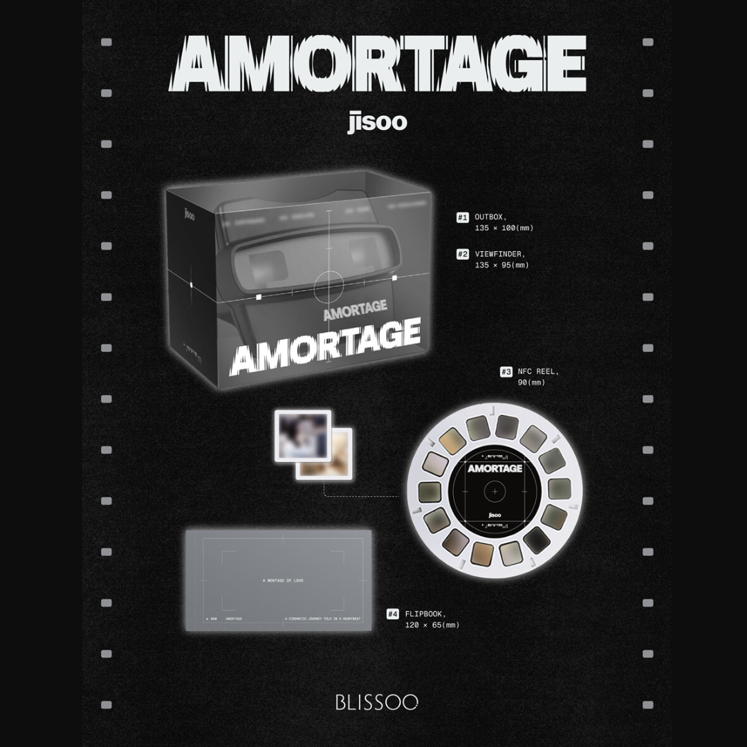JISOO - MINI ALBUM [AMORTAGE] REELS VER - LightUpK