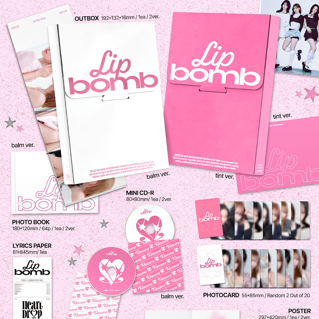RESCENE - 3RD MINI ALBUM [LIP BOMB] (2 VERSIONS) - LightUpK