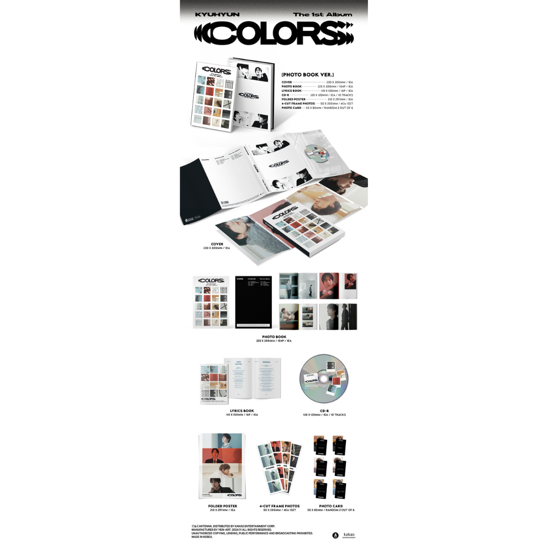 (PRE-ORDER) KYUHYUN - 1ST ALBUM [COLORS] (PHOTO BOOK VER.)