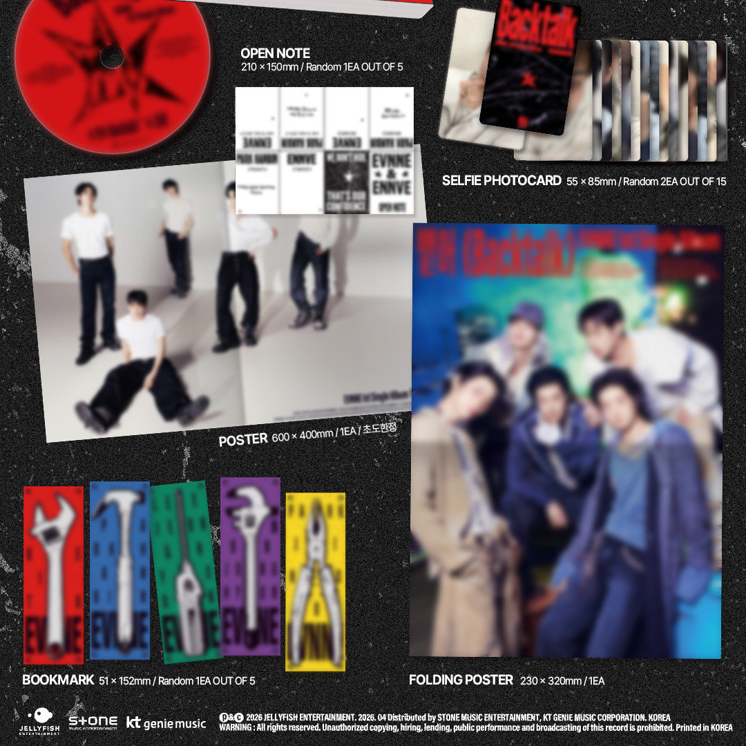(PRE-ORDER) EVNNE - 1ST SINGLE ALBUM [BACKTALK] - LightUpK
