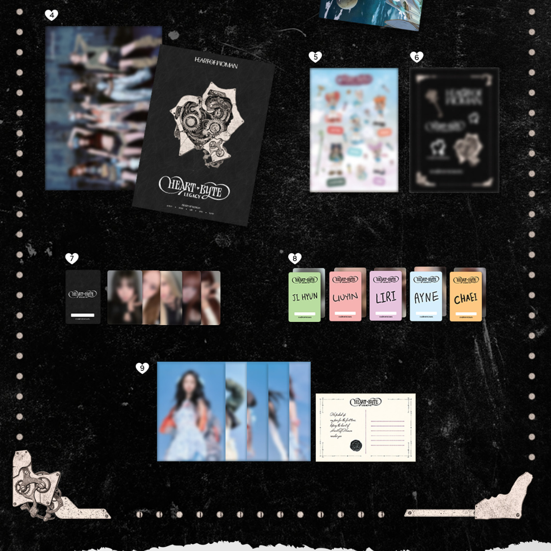 (PRE-ORDER) HEART OF WOMAN - THE 1ST ALBUM [HEART BYTE : LEGACY] (GOLDEN ERA VER.)(SPECIAL LIMITED) (2CD) - LightUpK