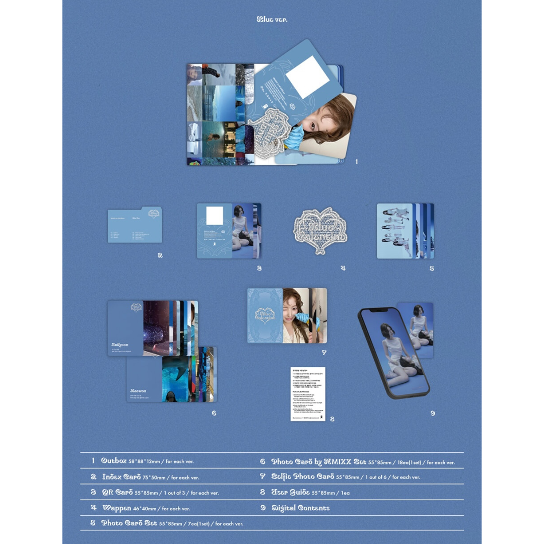 (PRE-ORDER) NMIXX - BLUE VALENTINE (PLATFORM ALBUM POCAALBUM VER.) (3 VERSIONS) RANDOM - LightUpK
