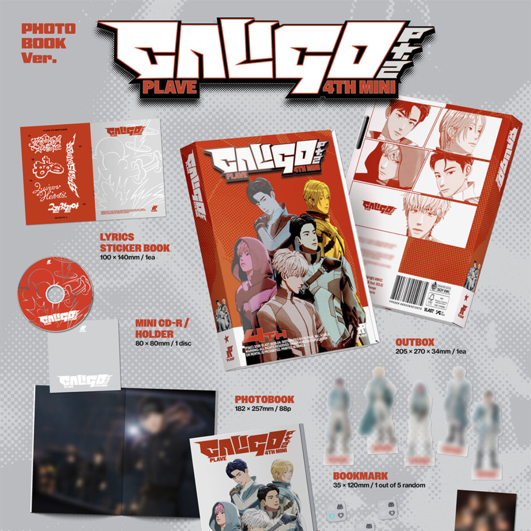 (PRE-ORDER) PLAVE - 4TH MINI ALBUM [CALIGO PT.2] PHOTOBOOK VER. - LightUpK