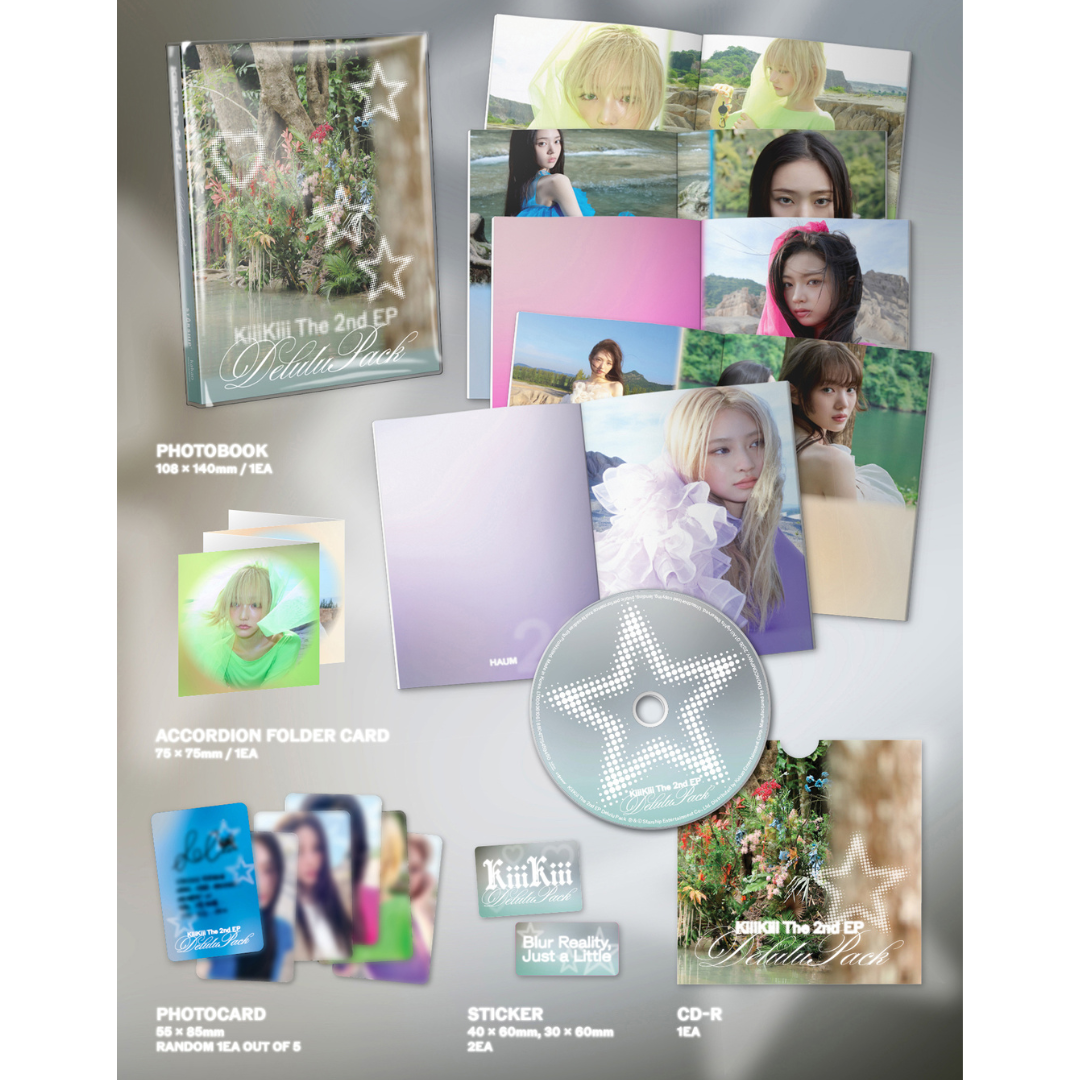 (PRE-ORDER) KIIIKIII - THE 2ND EP [DELULU PACK] CRYSTAL BALL. VERSION - LightUpK