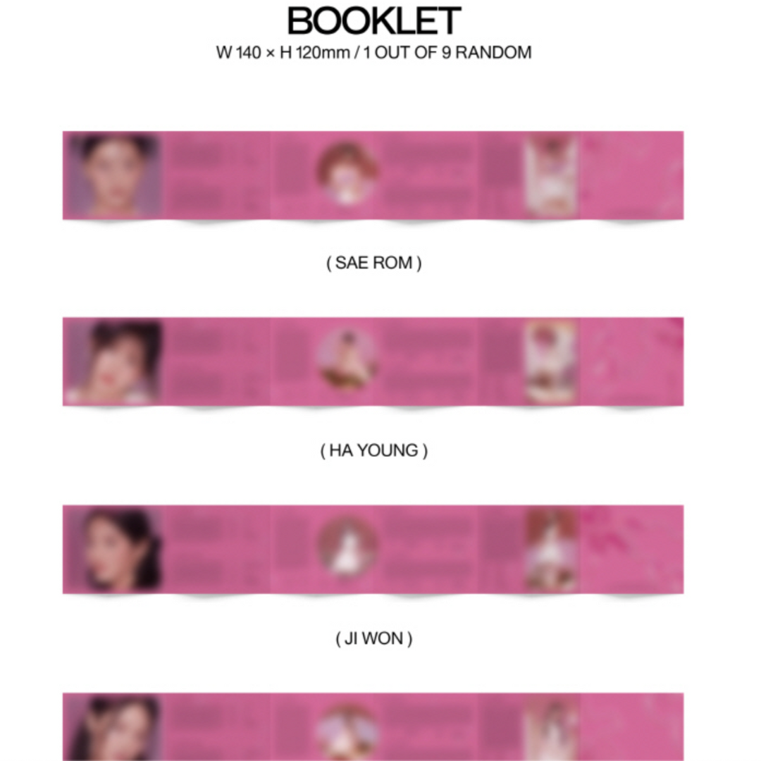 FROMIS_9 - UNLOCK MY WORLD (1ST ALBUM) [COMPACT VER.] (9 VERSIONS) (RANDOM) - LightUpK