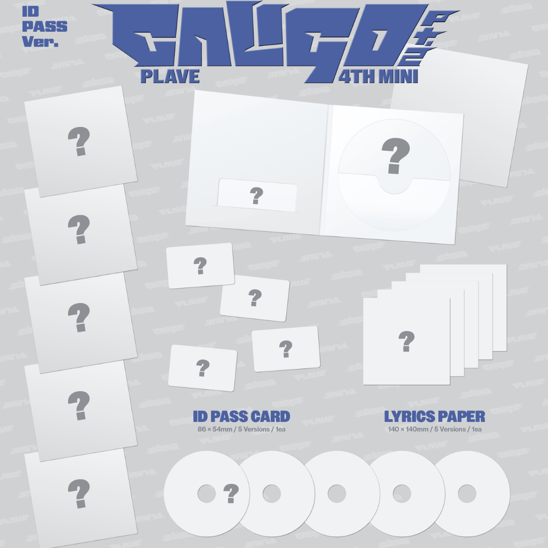 (PRE-ORDER) PLAVE - 4TH MINI ALBUM [CALIGO PT.2] ID PASS VER. (5 VERSIONS) RANDOM - LightUpK