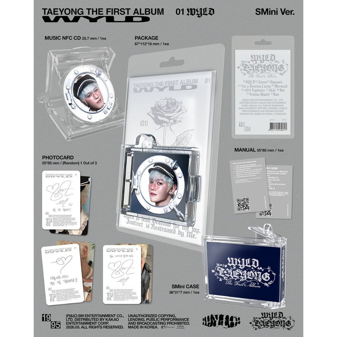 (PRE-ORDER) TAEYONG - THE FIRST ALBUM [WYLD] (SMINI VER.) - LightUpK