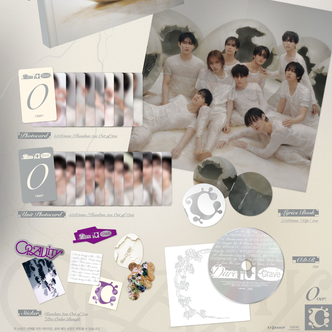 CRAVITY - 2ND ALBUM [DARE TO CRAVE] (3 VERSIONS) - LightUpK