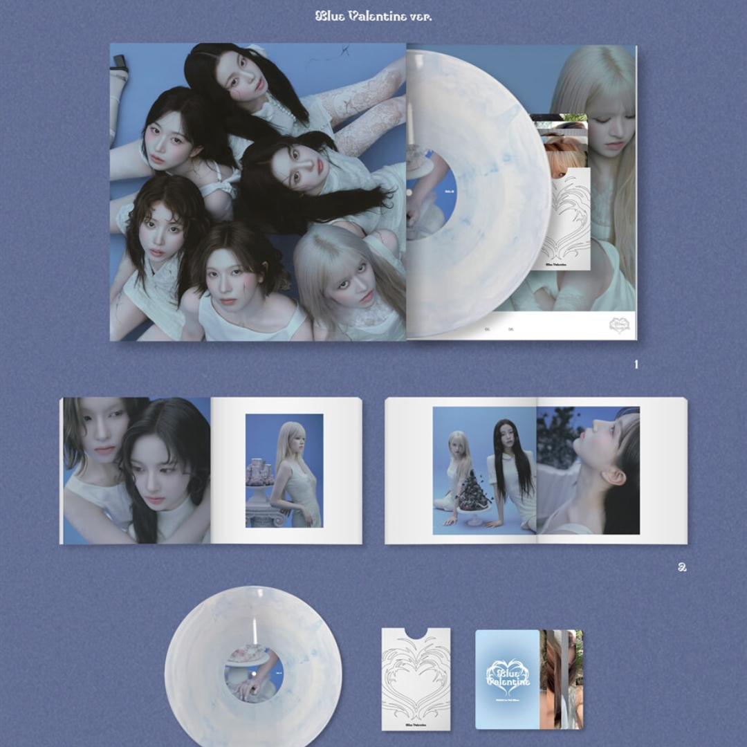 (PRE-ORDER) NMIXX - BLUE VALENTINE (LP VER.) (2 VERSIONS) RANDOM - LightUpK