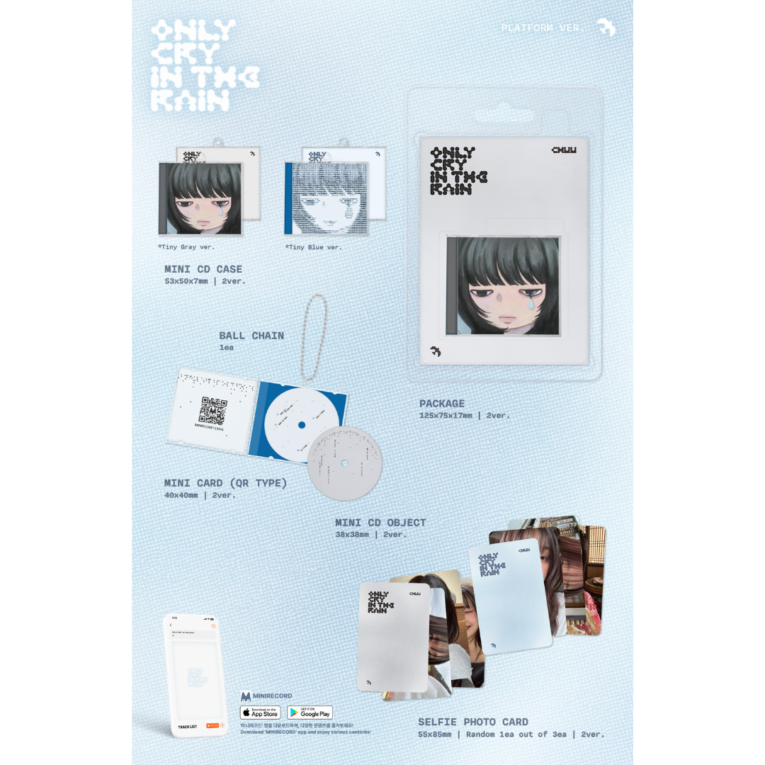 CHUU - 3RD MINI ALBUM [ONLY CRY IN THE RAIN] (PLATFORM VER.) (2 VERSIONS) - LightUpK