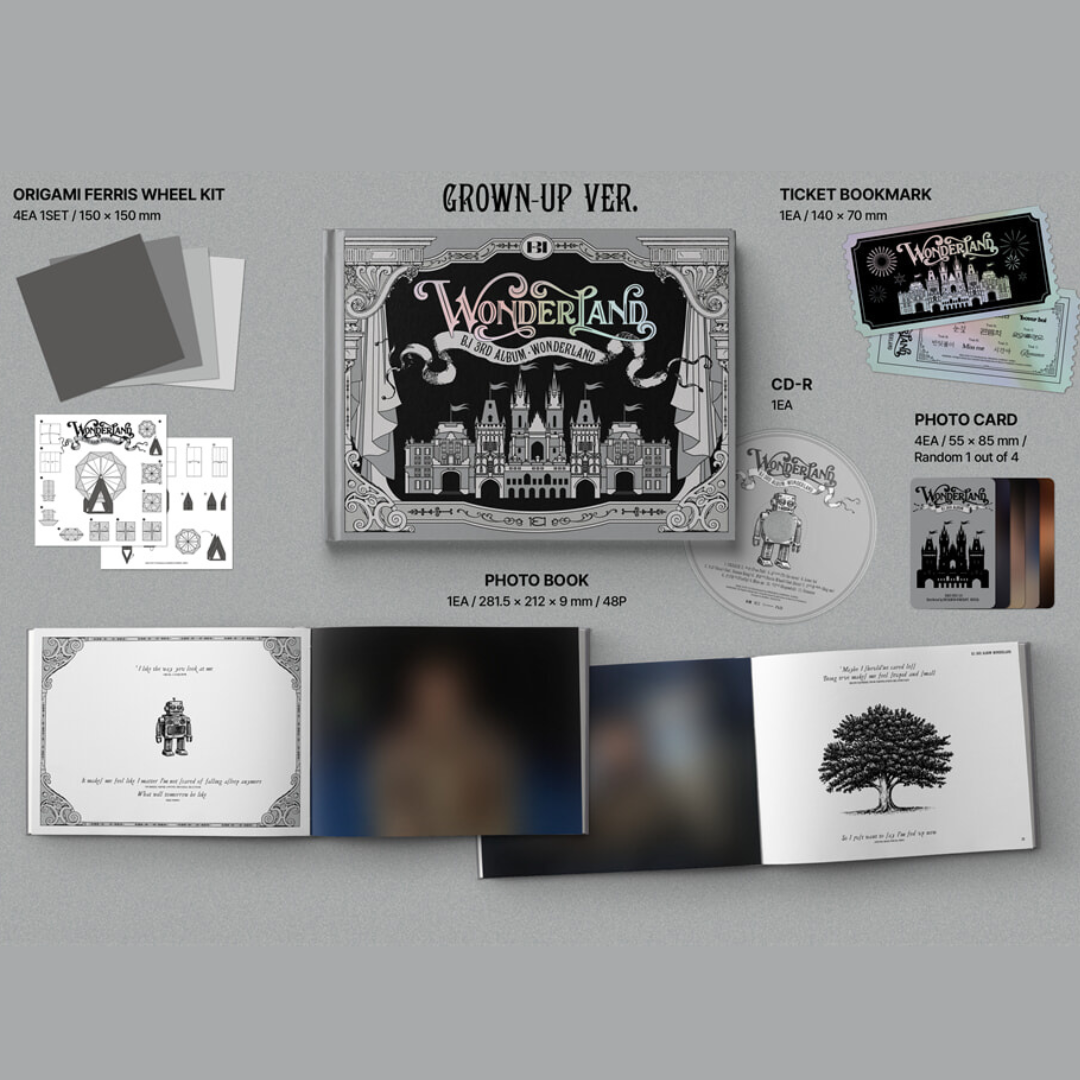 B.I - 3RD ALBUM [WONDERLAND] (FAIRY TALE VER.) (2 VERSIONS) - LightUpK