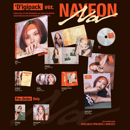 NAYEON (DEUX FOIS) - 2ÈME MINI ALBUM [NA] (DIGIPACK VER.)