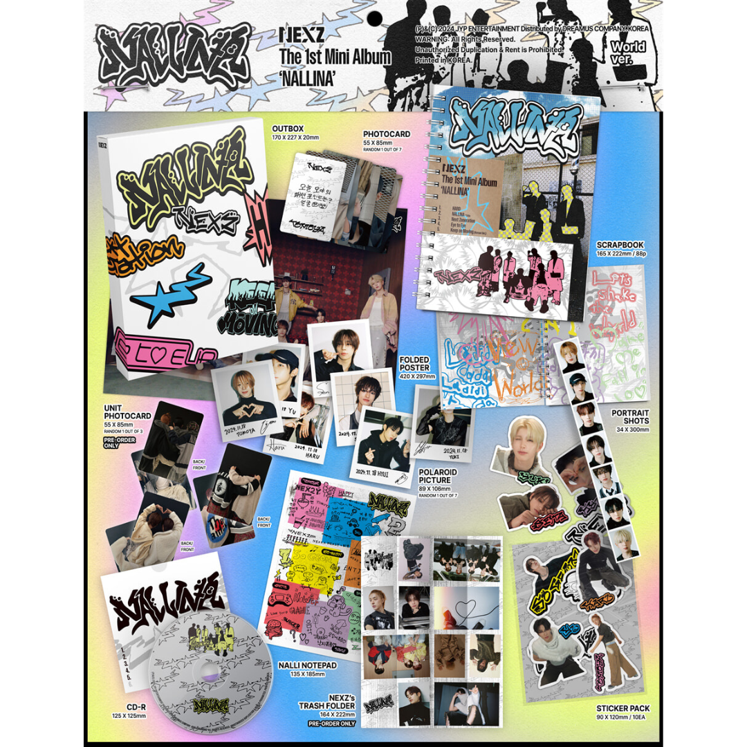 NEXZ - 1ST MINI ALBUM [NALLINA] (WORLD VER.) - LightUpK