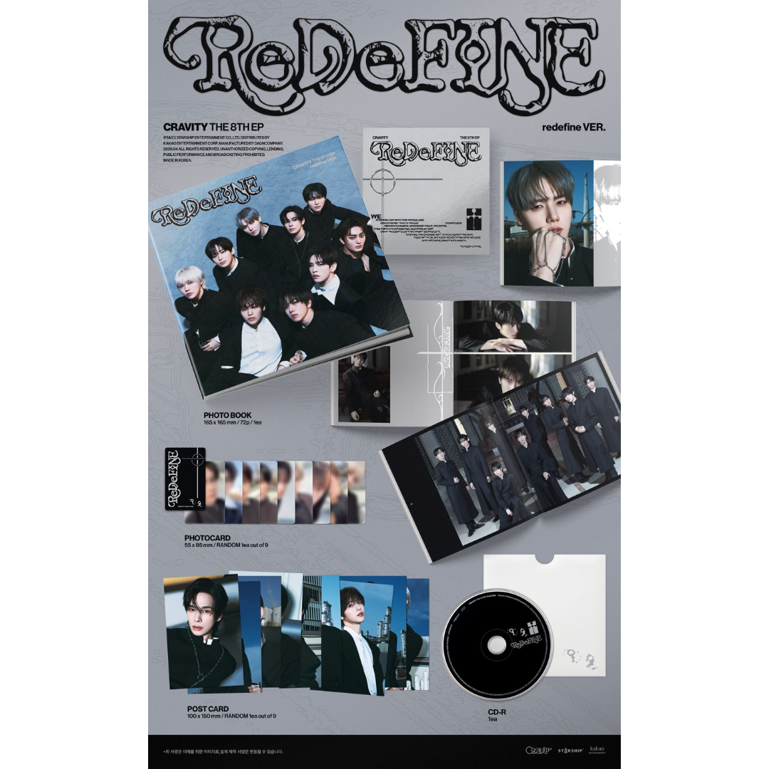(PRE-ORDER) CRAVITY - 8TH MINI ALBUM [REDEFINE] (REDEFINE VER.) - LightUpK