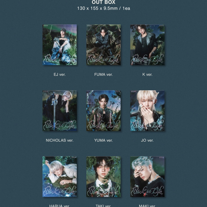 (PRE-ORDER) &TEAM - KR 1ST MINI ALBUM [BACK TO LIFE] ROAR VER. (9 VERSIONS) RANDOM - LightUpK