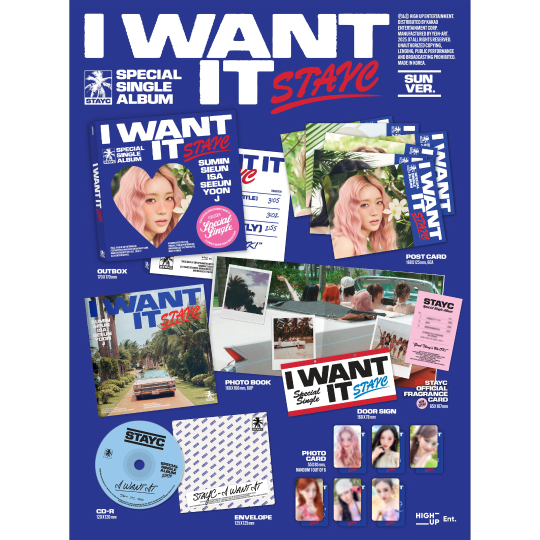 STAYC - SPECIAL SINGLE : I WANT IT (2 VERSIONS) - LightUpK