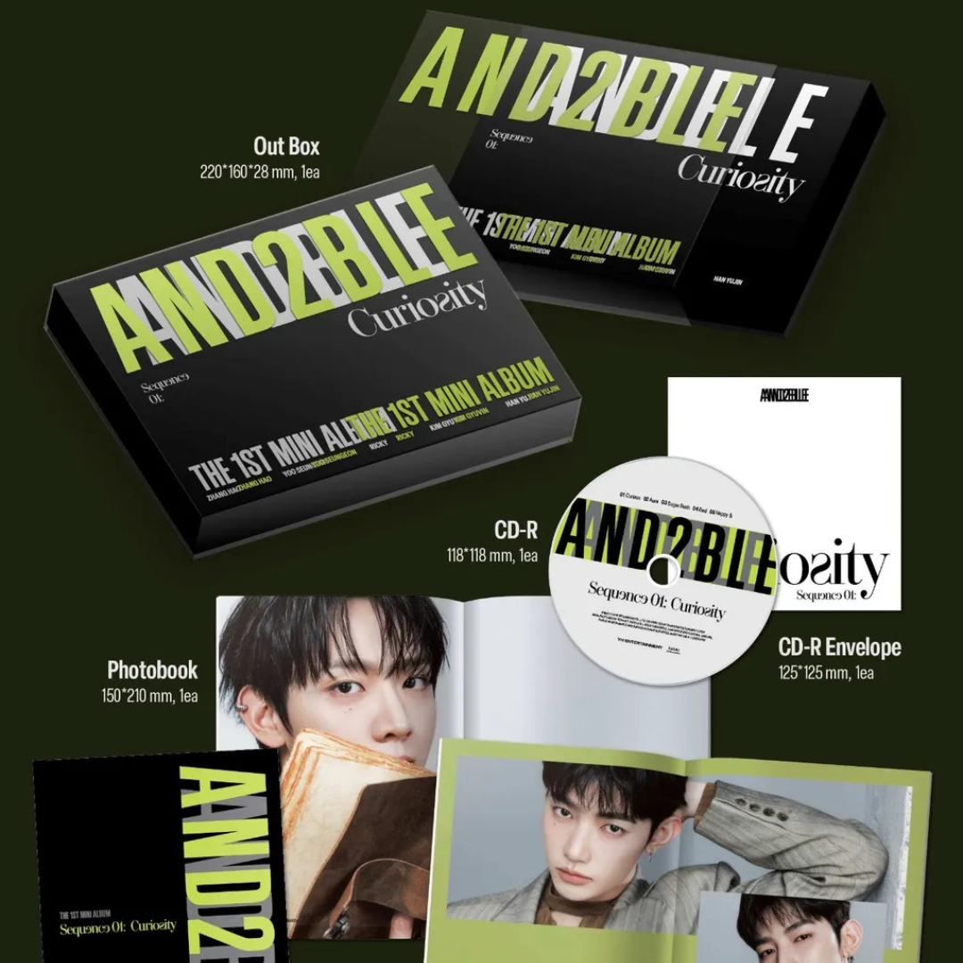 (PRE-ORDER) AND2BLE -1ST MINI ALBUM [SEQUENCE 01: CURIOSITY] (3 VERSIONS) RANDOM