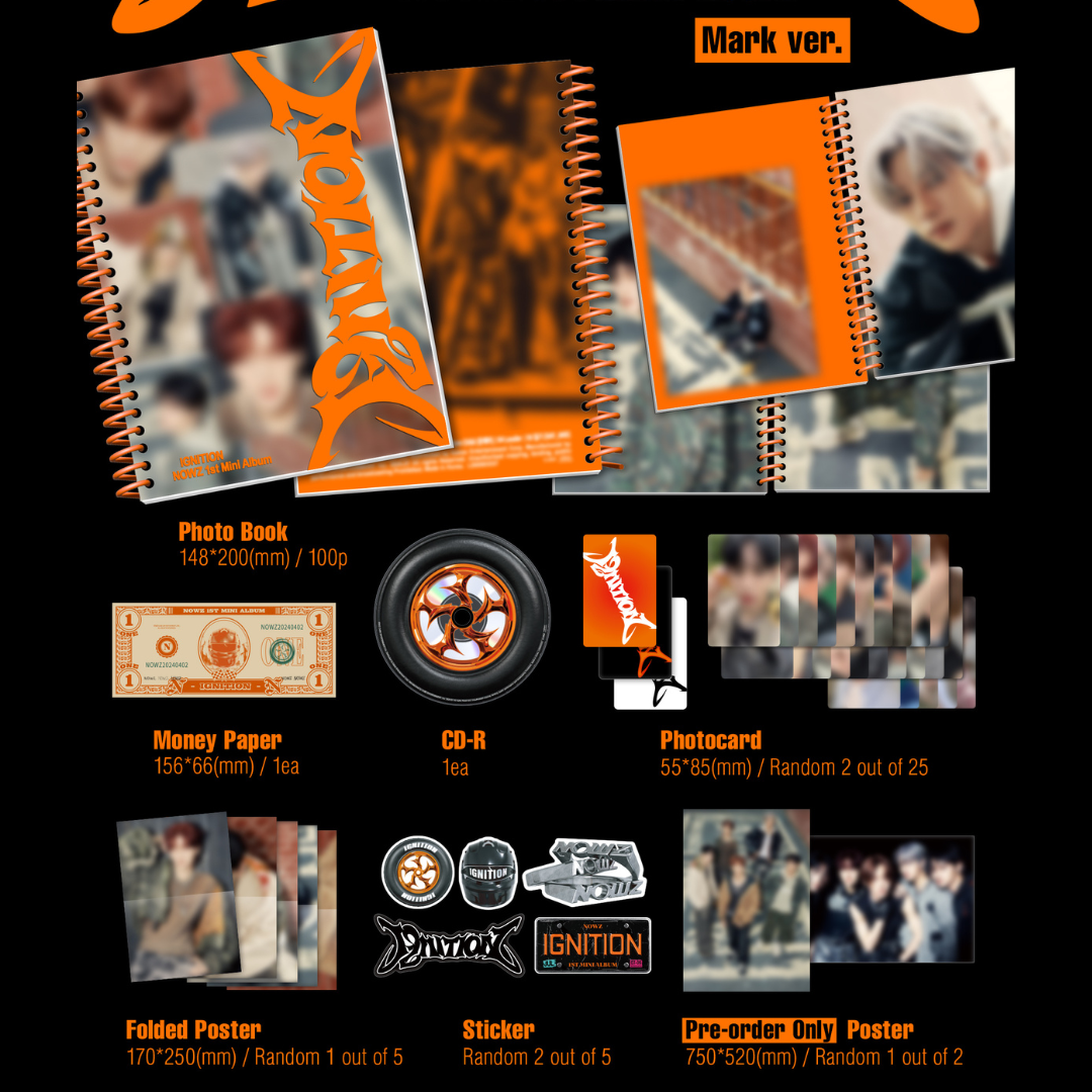 NOWZ - 1ST MINI ALBUM [IGNITION] (2 VERSIONS) - LightUpK