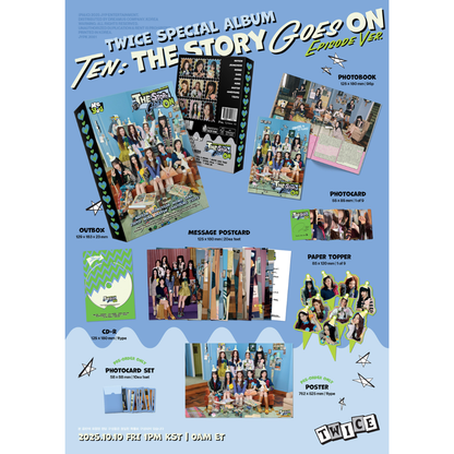 (PRE-ORDER) TWICE - TEN: THE STORY GOES ON (EPISODE VER) - LightUpK