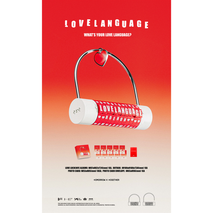 TOMORROW X TOGETHER (TXT) – Album Love Language LOVE LOCK NFC + Précommande Et Exclusivités BolsVos