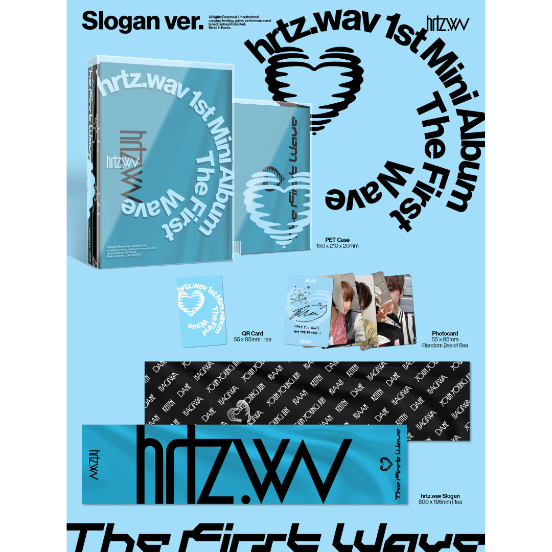 HRTZ.WAV - 1ST MINI ALBUM [THE FIRST WAVE] (SLOGAN VER.) - LightUpK