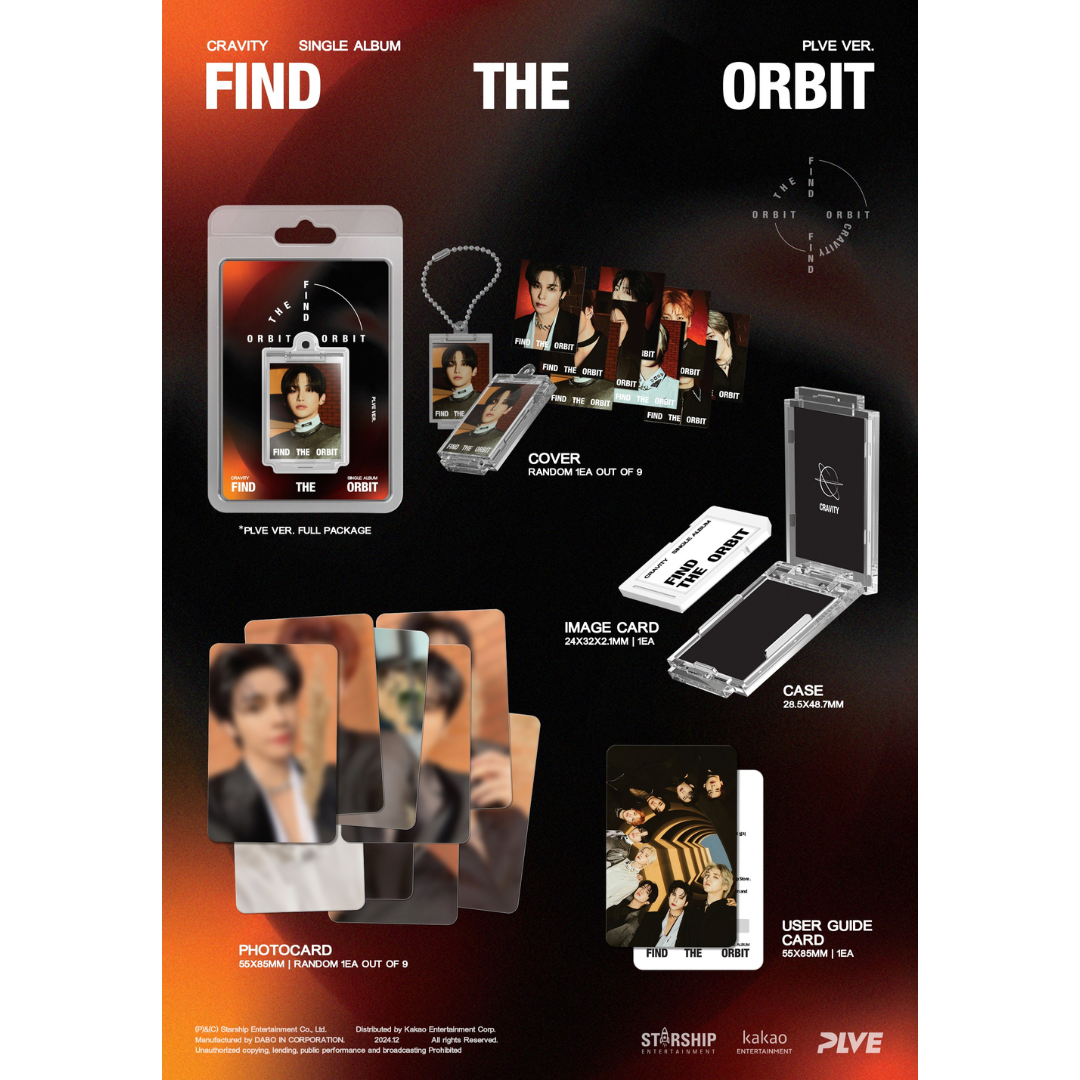 CRAVITY - SINGLE [FIND THE ORBIT] PLVE VER. (9 VERSIONS) - LightUpK