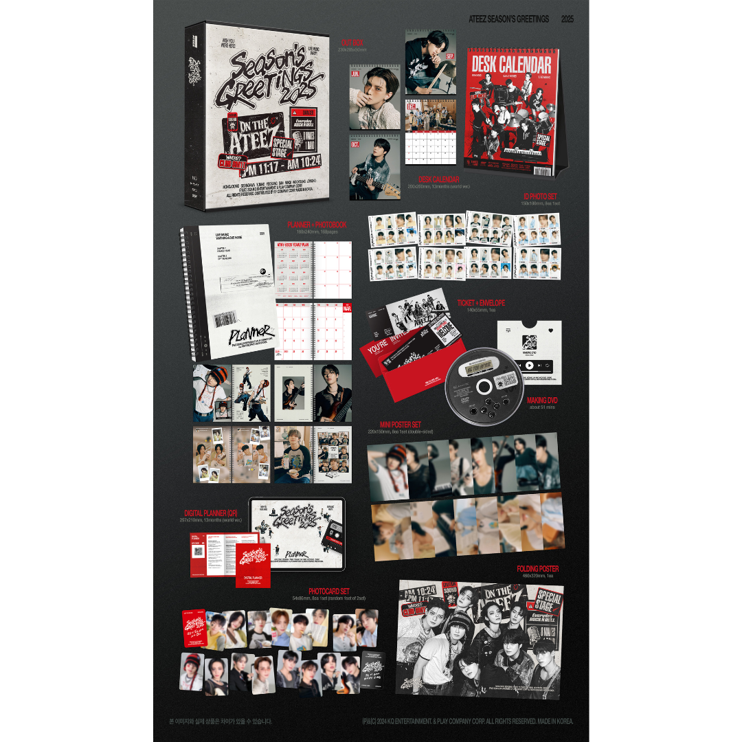 残りわずか】 GREETINGS」発売決定! SEASON'S 2025 ATEEZ 残りわずか】 GREETINGS」発売決定! SEASON'S 2025 ATEEZ