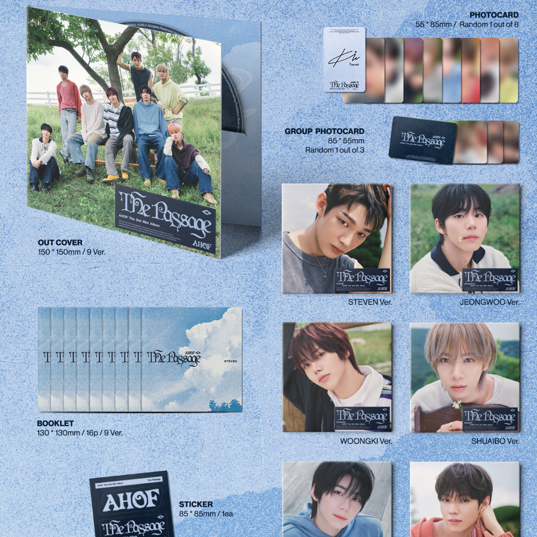 AHOF - 2ND MINI ALBUM [THE PASSAGE] (DIGIPACK VER.) (9 VERSIONS) - LightUpK