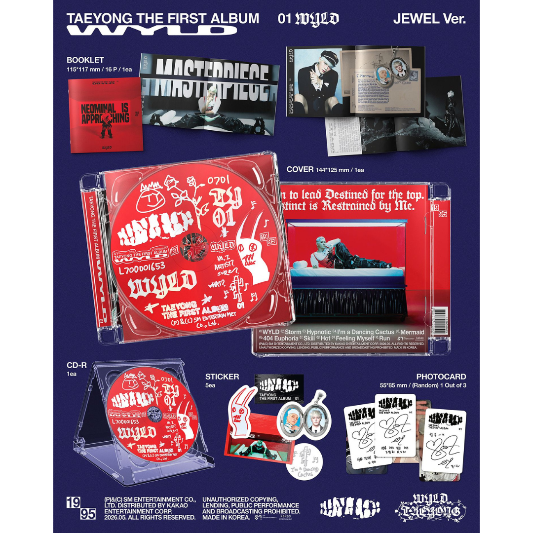 (PRE-ORDER) TAEYONG - THE FIRST ALBUM [WYLD] (JEWEL CASE VER.) - LightUpK
