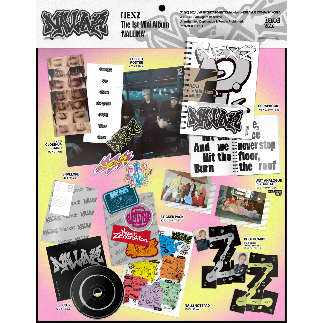NEXZ - 1ST MINI ALBUM [NALLINA] (2 VERSIONS) - LightUpK