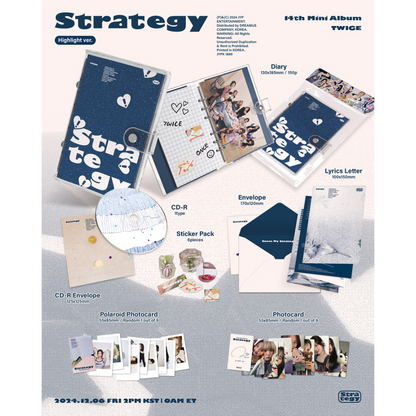 TWICE - 14TH MINI ALBUM [STRATEGY] (HIGHLIGHT VER.)