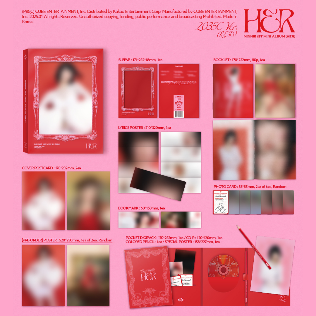 MINNIE (G)I-DLE - 1ST MINI ALBUM [HER] (2 VERSIONS) - LightUpK