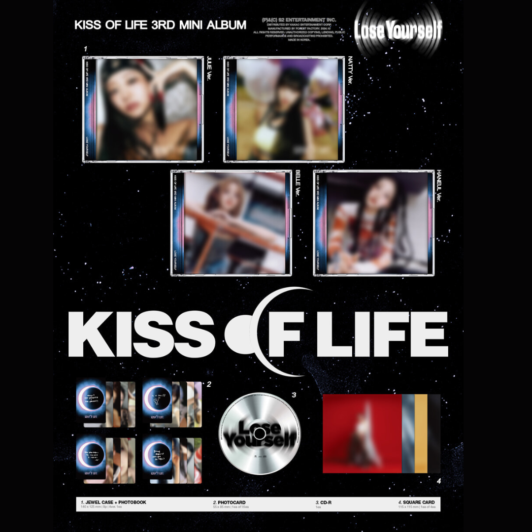 (PRE-ORDER) KISS OF LIFE - 3RD MINI ALBUM [LOSE YOURSELF] (JEWEL VER.) (4 VERSIONS) RANDOM