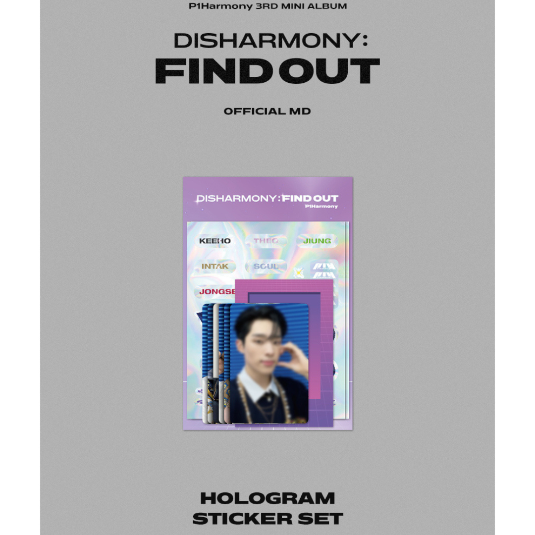 P1HARMONY HOLOGRAM STICKER SET - OFFICIAL MD