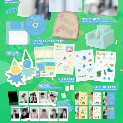 (PRE-ORDER) FLARE U - 1ST MINI ALBUM [YOUTH ERROR] STATIONERY KIT VER. - LightUpK